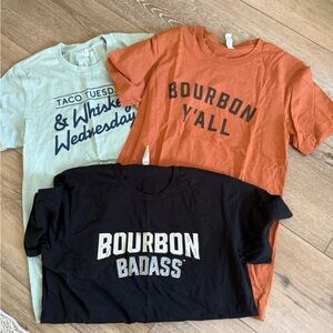 Graphic Women's Tees - Black, Orange, and Mint